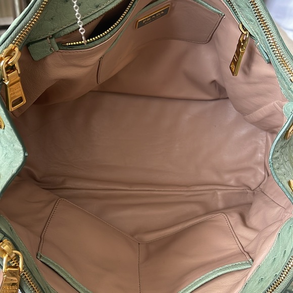 PRADA Ostrich BN1786 Struzzo Tote Bag - Picture 10 of 15